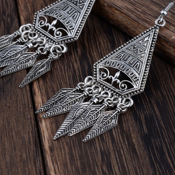 New Silver Bohemian Earrings - Picture 5 of 5